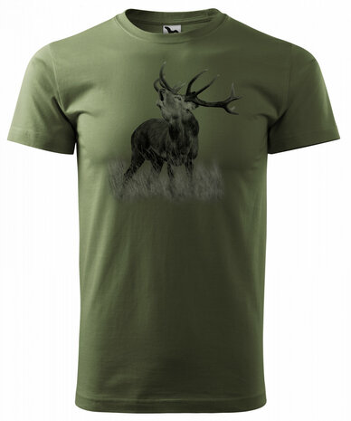 Deer T-Shirt Green - Logo 3