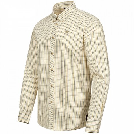 Blaser Shirt Tristan 22 Beige/Yellow Checkered