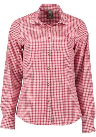 OS-Trachten Dames blouse Irene rood