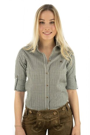 OS-Trachten Woman shirt Irene dark green