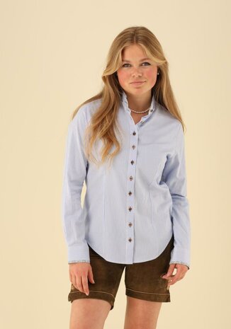 Gipfelstürmer Dames blouse Ini blauw