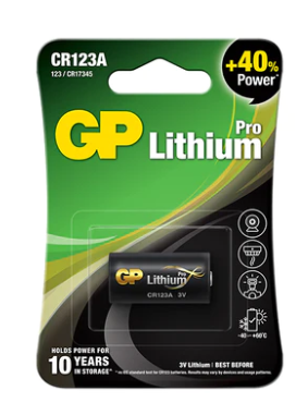 GP Lithium Battery Pro CR123A 3V