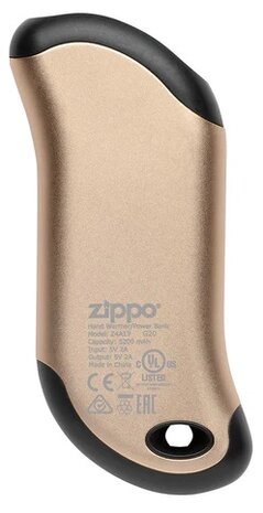 ZIPPO Heatbank 9s Plus Powerbank / Handwärmer 5,200 mAh Gold (wiederaufladbare Akku)