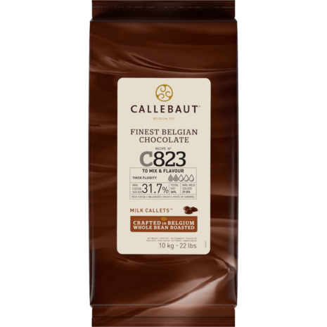 Gouttes de chocolat au lait Callebaut C823 to mix & Flavour 10 kg