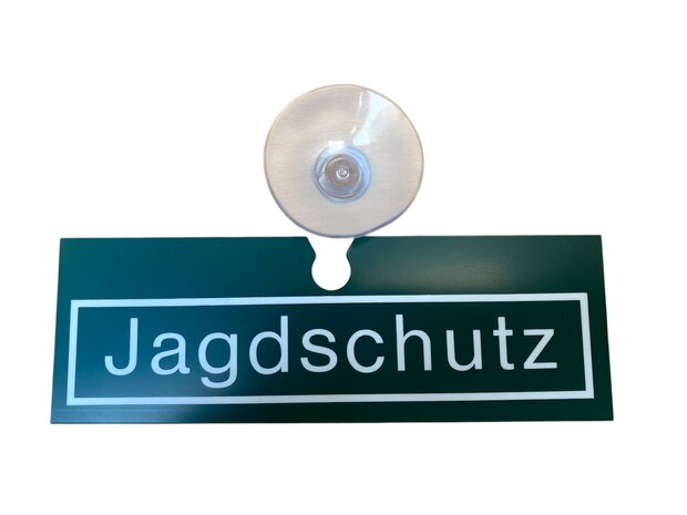 Plaque de fenêtre de voiture Jagdschutz
