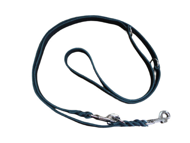 Leather Dog Leash 3-Piece Black