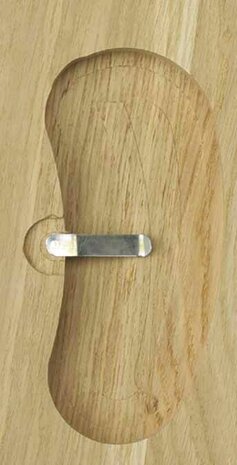 Trofeeplank Damhert licht eiken 32 x 18 cm