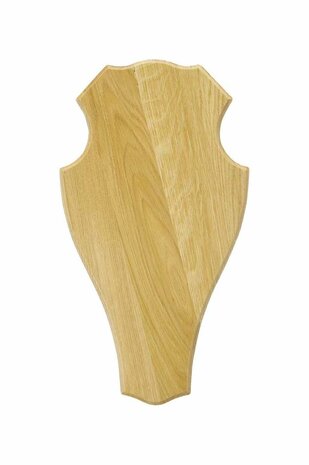 Trofeeplank Damhert licht eiken 32 x 18 cm
