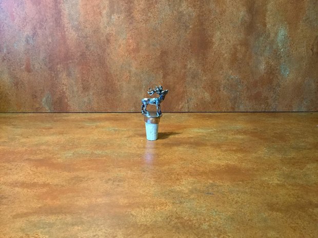 Bottle cork with deer