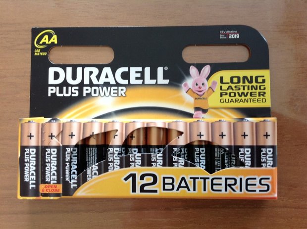 Duracell batterijen AA  Alkaline 2100mAh-LR6  11.5V