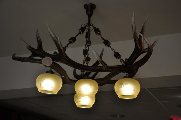 Lampa wisząca Red Deer Triangle 4 lampy