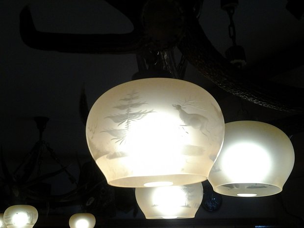 Hanglamp Edelhert driehoek 4 lampen