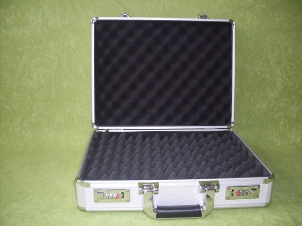 Pistoolkoffer Aluminium Zilver 40 x 31 x 13 cm