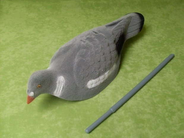 Stackable flocked pigeon