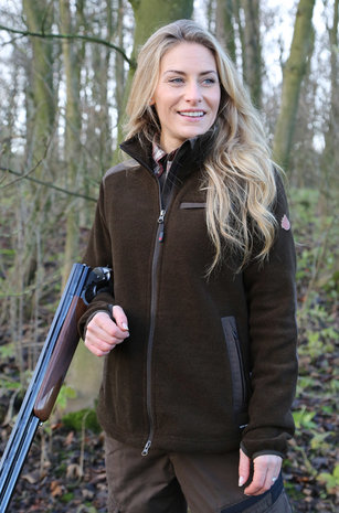Shooterking Hunting fleece jacket Dames Bruin