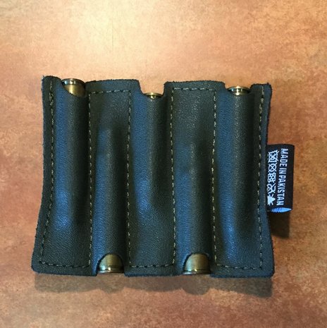 Leather bullet cartridges pocket
