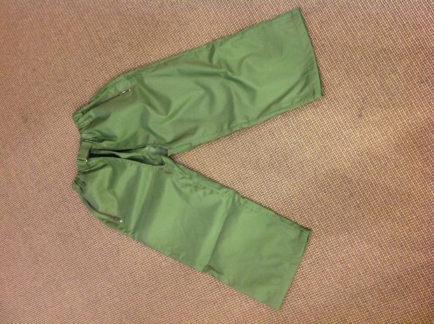 Water-repellent cover rain pants Green