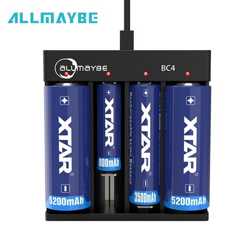 Batterij oplader ALLMAYBE BC4 XTAR
