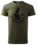 Waidmann T-Shirt Naturel Groen - Logo met kleur