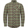 Blaser Flanellen Hemd Charles Olijf/Rood Geruit