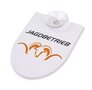 Blaser Car window plate &quot;Jagdbetrieb&quot; White/Orange