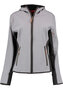 Tom Collins Dames Softshelljas met capuchon &ndash; Lichtgrijs