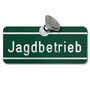 Auto raam plaatje "Jagdbetrieb"