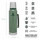 STANLEY-Legendary-Classic-Bottle-1-Liter-Hammertone-Green