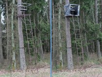 Portable Swivel Seated Ladder Stand & Raised Hide 5,4m Portable Swivel Seated Ladder Stand & Raised Hide 5,4m