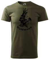 Waidmann T-Shirt Naturel Groen - Logo Waidmann T-Shirt Naturel Groen - Logo