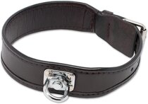 Leder Halsband met Draai-oog voor Zweet werk & Dagelijks gebruik Leder Halsband met Draai-oog voor Zweet werk & Dagelijks gebruik