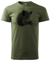Wild Zwijn T-Shirt Groen - Logo 1 Wild Zwijn T-Shirt Groen - Logo 1