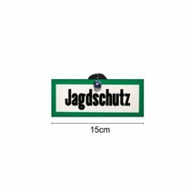 Auto raam plaatje 'Jagdschutz' Auto raam plaatje 'Jagdschutz'