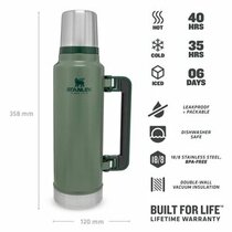 STANLEY Legendary Classic Bottle 1,4 Liter Hammertone Green STANLEY Legendary Classic Bottle 1,4 Liter Hammertone Green