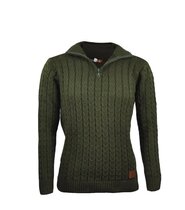 Trui Groen met Rits voor Heren & Dames Trui Groen met Rits voor Heren & Dames