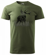 Cerf T-Shirt Vert - Logo 3 Cerf T-Shirt Vert - Logo 3