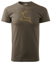 Cerf T-Shirt Brun - Logo 4 Cerf T-Shirt Brun - Logo 4