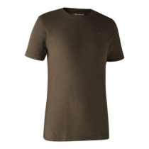 Deerhunter T-Shirt Basic Brown Leaf melange Deerhunter T-Shirt Basic Brown Leaf melange
