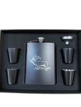 Rypo Heupfles met 4 Borrelglaasjes Hert 240ml (8oz) Rypo Heupfles met 4 Borrelglaasjes Hert 240ml (8oz)