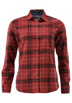 OS-Trachten Dames blouse 1/1 arm flanel, borduring Hert OS-Trachten Dames blouse 1/1 arm flanel, borduring Hert