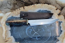 Dorko Messer Blau Damascus 2 mit Lederscheide Dorko Messer Blau Damascus 2 mit Lederscheide