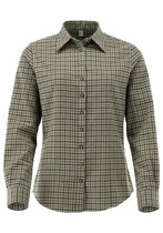 OS-Trachten Dames blouse lange mouw – Flanel met haifishkraag, olijf OS-Trachten Dames blouse lange mouw – Flanel met haifishkraag, olijf
