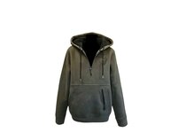C.I.T. Sweat à Capuche avec Motif de Chasse et Demi-Fermeture Éclair C.I.T. Sweat à Capuche avec Motif de Chasse et Demi-Fermeture Éclair