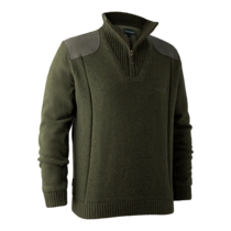 Deerhunter Trui Carlisle Knit with Stormliner MEN - Green Melange