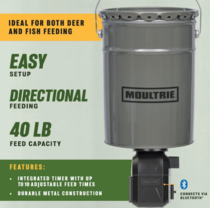 Moultrie PRO HUNTER III DIRECTIONAL FEEDER KIT with 40LB Barrel