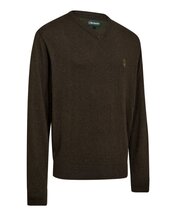 Deerhunter Harrington V-nek trui Brown Melange