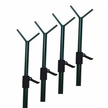 Verstelbare camouflagenet stokken met snelsluiting 90 - 180cm