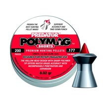 Premium 4,5 mm Jagd-Diabolos mit Polymer-Spitze für maximale Präzision, tiefe Durchschlagskraft und kontrollierte Expansion. 200 Stück.