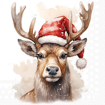 Servetten Deer Santa 20 stuks
