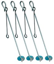 Stormankers voor hoogzitten tot 5m, 4 delig set Stormankers voor hoogzitten tot 5m, 4 delig set